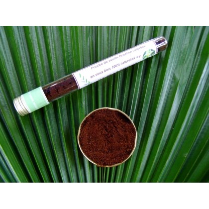 Tube 10 gr poudre de vanille noire 